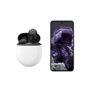 Google Pixel 8 (256 GB, Obsidian) & Pixel Buds Pro Wireless Bluetooth Noise-Cancelling Earbuds (Charcoal) Bundle, Black