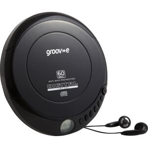 GROOV-E Retro GV-PS110-BK Personal CD Player - Black