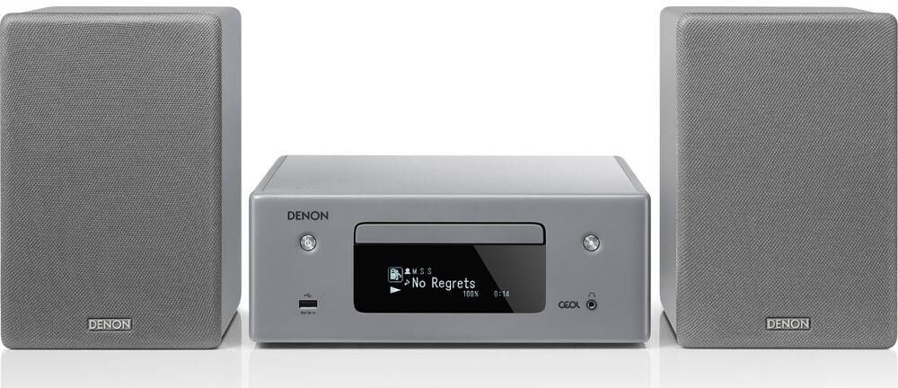 DENON CEOL N10 Wireless Smart Sound Hi-Fi System - Grey, Silver/Grey