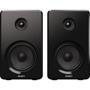 MAJORITY D40 Bluetooth Bookshelf Speakers - Black, Black