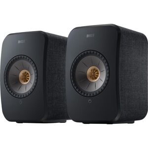 KEF AUDIO LSX II Wireless Multi-room Bookshelf Speakers - Carbon Black, Black