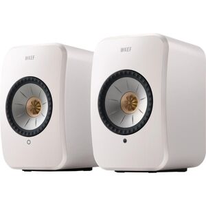 KEF AUDIO LSX II Wireless Multi-room Bookshelf Speakers - Mineral White, White