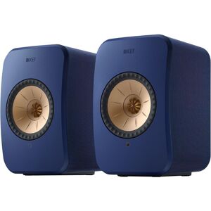 KEF AUDIO LSX II Wireless Multi-room Bookshelf Speakers - Cobalt Blue, Black
