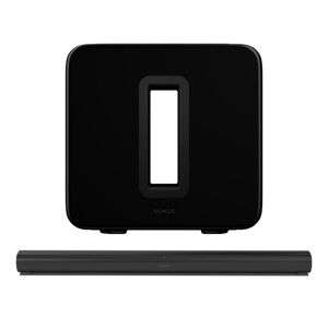 Sonos Arc Sound Bar & SUB (Gen 3) Wireless Subwoofer Bundle - Black, Black