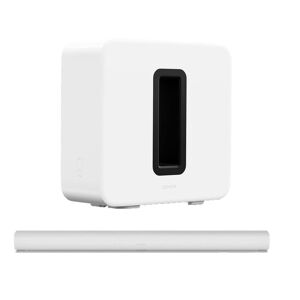 Sonos Arc Sound Bar & SUB (Gen 3) Wireless Subwoofer Bundle - White, White