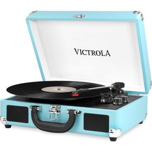 VICTROLA Journey Portable Belt Drive Bluetooth Turntable - Turquoise, Blue