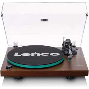 LENCO LBT-225 Belt Drive Bluetooth Turntable - Walnut, Brown