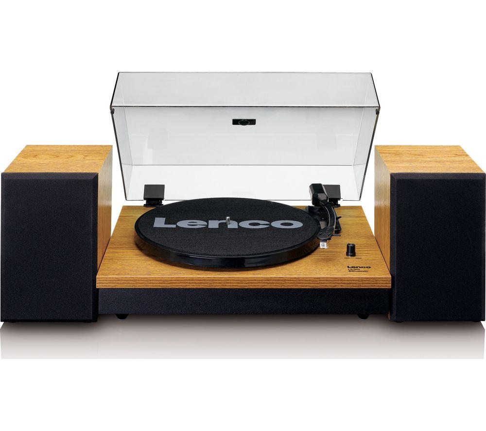 LENCO LS-300 Belt Drive Bluetooth Turntable - Wood, Brown