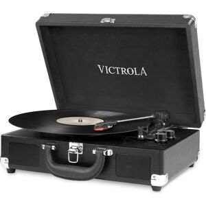 VICTROLA Journey Portable Belt Drive Bluetooth Turntable - Black, Black