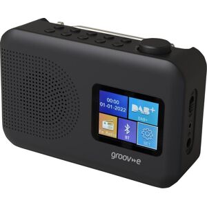 GROOV-E Berlin GVDR06BK Portable DAB/FM Bluetooth Radio - Black, Black