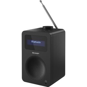 SHARP DR-430 BK DABﱓ Bluetooth Clock Radio - Midnight Black, Black