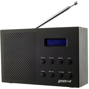 GROOV-E Paris GV-DR03-BK Portable Radio - Black, Black