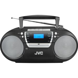 JVC RC-D322B DABﱓ Bluetooth Boombox - Black, Black