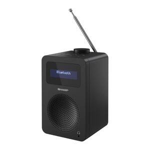 SHARP DR-430 BK DABﱓ Bluetooth Clock Radio - Midnight Black, Black