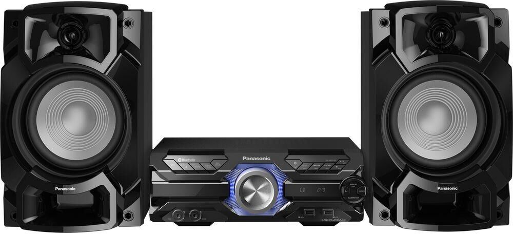 PANASONIC SC-AKX520E-K Bluetooth Megasound Party Hi-Fi System - Black, Black