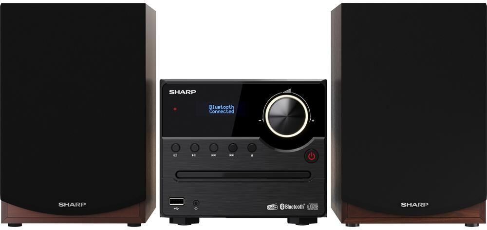 SHARP XL-B517DBR Bluetooth Micro Hi-Fi System - Brown, Brown