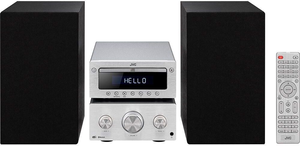 JVC UX-D752 Wireless Traditional Hi-Fi System - Silver & Black, Black,Silver/Grey