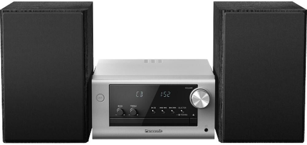 PANASONIC SC-PM702 Bluetooth Traditional Hi-Fi System - Silver, Silver/Grey