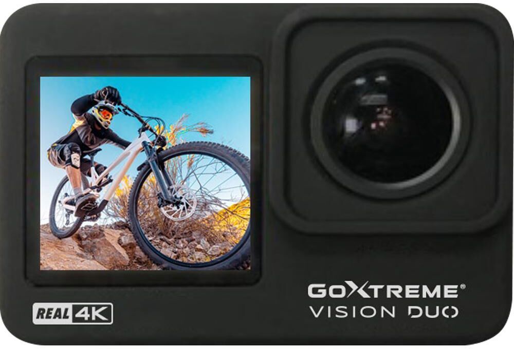 EASYPIX GoXtreme Vision DUO 4K Ultra HD Action Camera - Black, Black