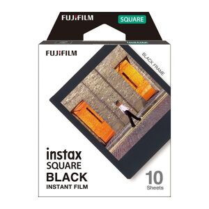 INSTAX Square Black Frame Film - 10 Shot Pack, Black
