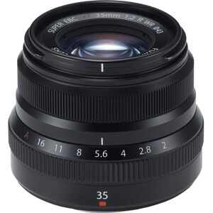 FUJIFILM Fujinon XF 35 mm f/2.0 R WR Standard Prime Lens, Black