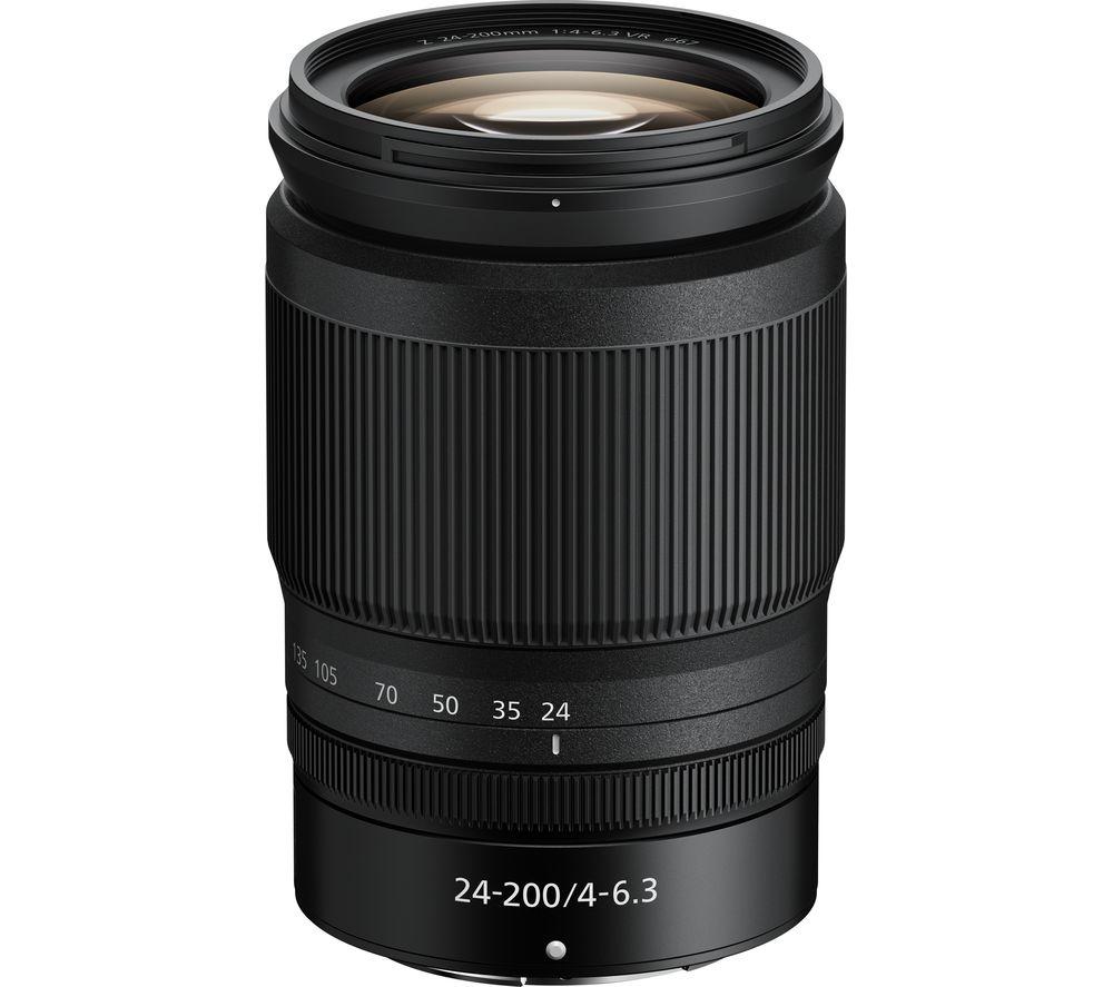 NIKON NIKKOR Z 24-200 mm f/4-6.3 VR Telephoto Zoom Lens, Black