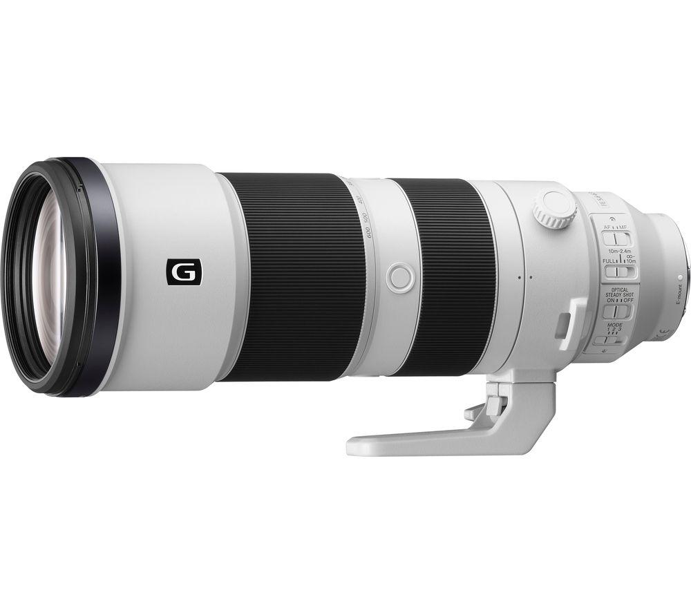 SONY FE 200600 mm f/5.66.3 G OSS Telephoto Zoom Lens, Black,White