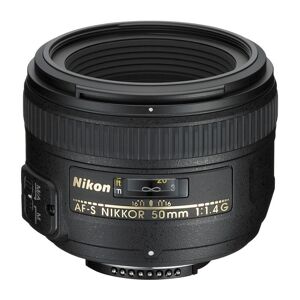 Nikon AF-S NIKKOR 50 mm f/1.4G Standard Prime Lens, Black