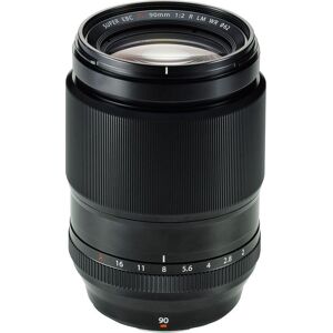 FUJIFILM Fujinon XF 90 mm f/2 R LM WR Telephoto Prime Lens, Black