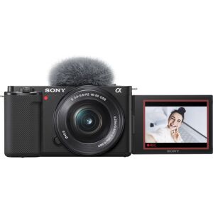 SONY ZV-E10L Mirrorless Vlogging Camera with E PZ 16-50 mm f/3.5-5.6 OSS Lens, Black