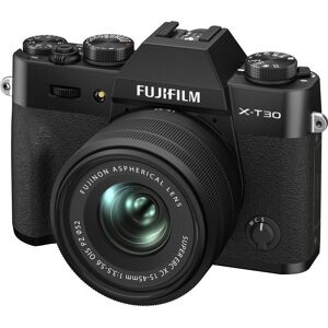 FUJIFILM X-T30 II Mirrorless Camera with FUJINON XC 15-45 mm f/3.5-5.6 OIS PZ Lens - Black, Black