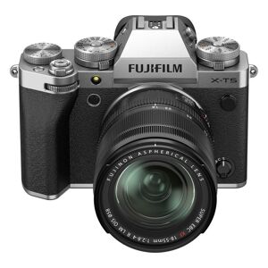 FUJIFILM X-T5 Mirrorless Camera with FUJINON XF 18-55 mm f/2.8-4 R LM OIS Lens - Silver, Silver/Grey