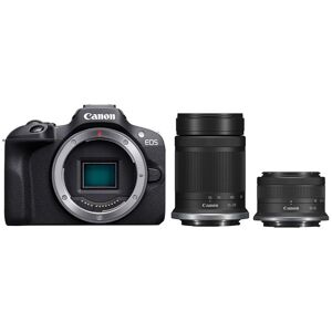 CANON EOS R100 Mirrorless Camera with RF-S 18-45 mm f/4.5-6.3 IS STM & 55-210 mm f/5-7.1 IS STM Lens, Black