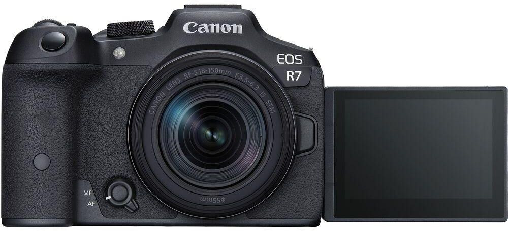 CANON EOS R7 Mirrorless Camera with RF-S 18-150 mm f/3.5-6.3 IS STM Lens, Black