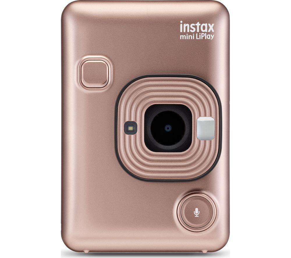 INSTAX LiPlay Digital Instant Camera - Blush Gold, Pink