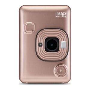 INSTAX LiPlay Digital Instant Camera - Blush Gold, Pink