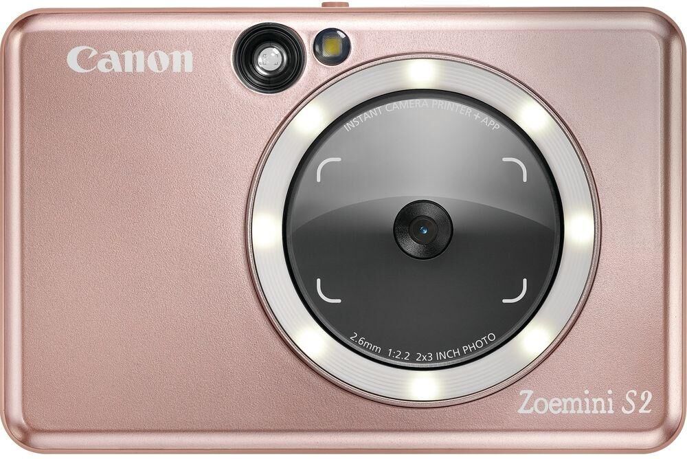 CANON Zoemini S2 Digital Instant Camera - Rose Gold, Gold,Pink