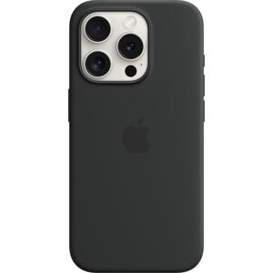 APPLE iPhone 15 Pro Silicone Case with MagSafe - Black, Black