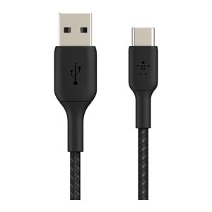 BELKIN Braided USB-C to USB-A Cable - 1 m, Black