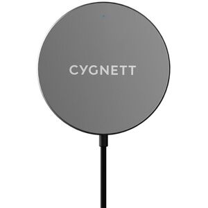 CYGNETT MagCharge USB Type-C Magnetic Wireless Charger - 2 m, Black, Black