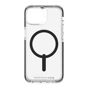 GEAR4 Santa Cruz Snap iPhone 14 Case - Clear & Black, Black,Clear