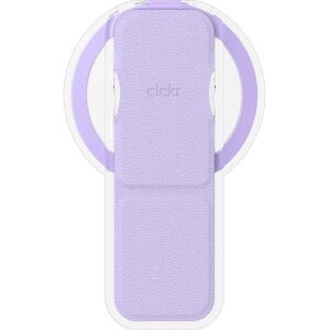 CLCKR MagSafe Stand & Grip - Clear & Purple, Clear,Purple