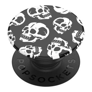 POPSOCKETS PopGrip Swappable Phone Grip - Skelly, Black,Patterned