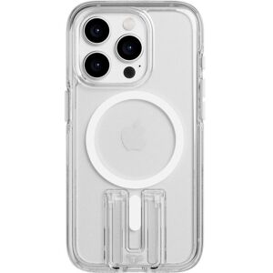 TECH21 Evo Crystal Kick iPhone 15 Pro Case with MagSafe - Clear & White, White,Clear