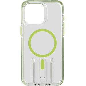 TECH21 Evo Crystal Kick iPhone 15 Pro Max Case with MagSafe - Clear & Lime, Clear,Green