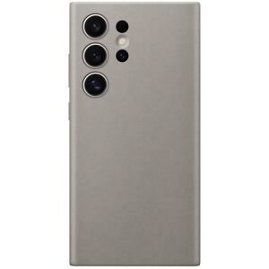 SAMSUNG Galaxy S24 Ultra Vegan Leather Case - Taupe, Silver/Grey