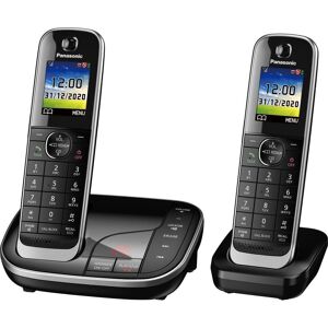 PANASONIC KX-TGJ422EB Cordless Phone - Twin Handsets, Black