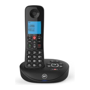 BT Essentials Cordless Phone - Black, Black