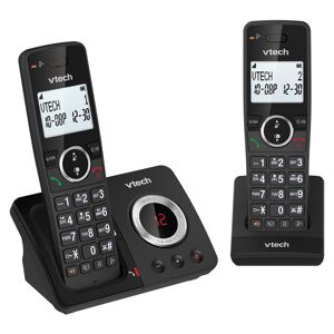 VTECH ES2051 Cordless Phone - Twin Handsets, Black