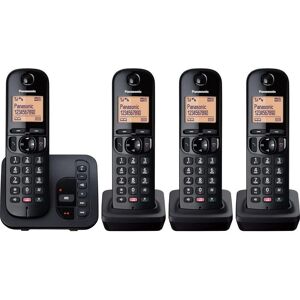 PANASONIC KX-TGC264EB Cordless Phone - Quad Handsets, Black